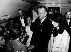 Lyndon B. Johnson takes The Oath of Office